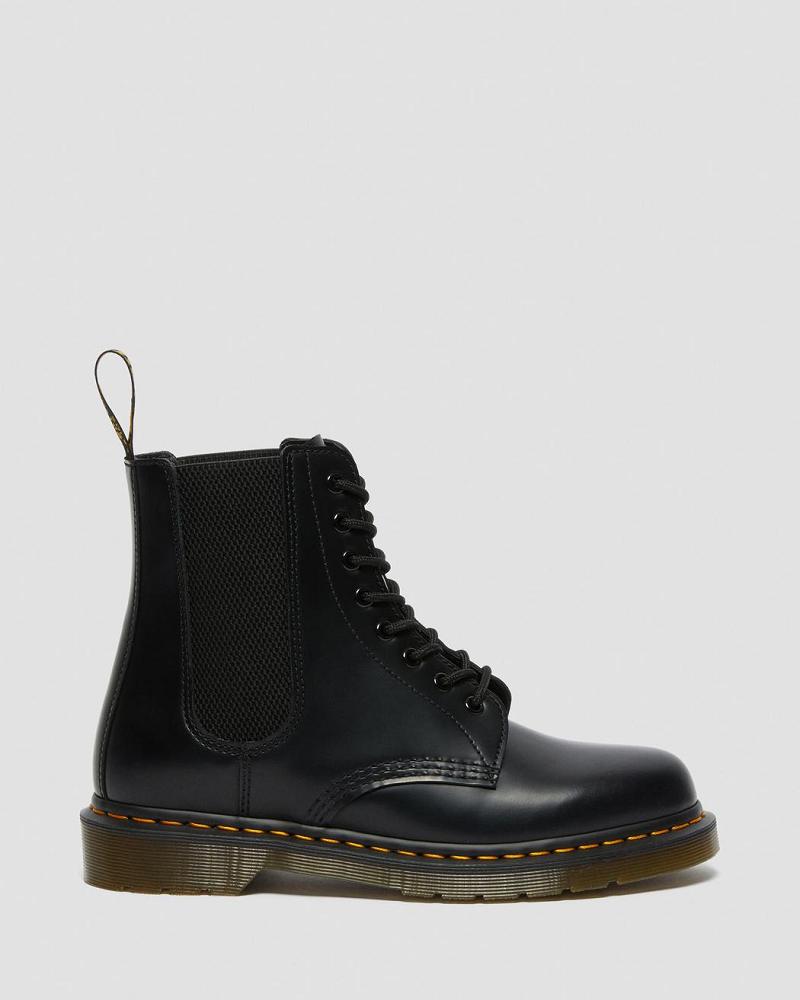 Dr Martens 1460 Harper Smooth Lær Snørestøvletter Dame Svarte | Norge 607RVD